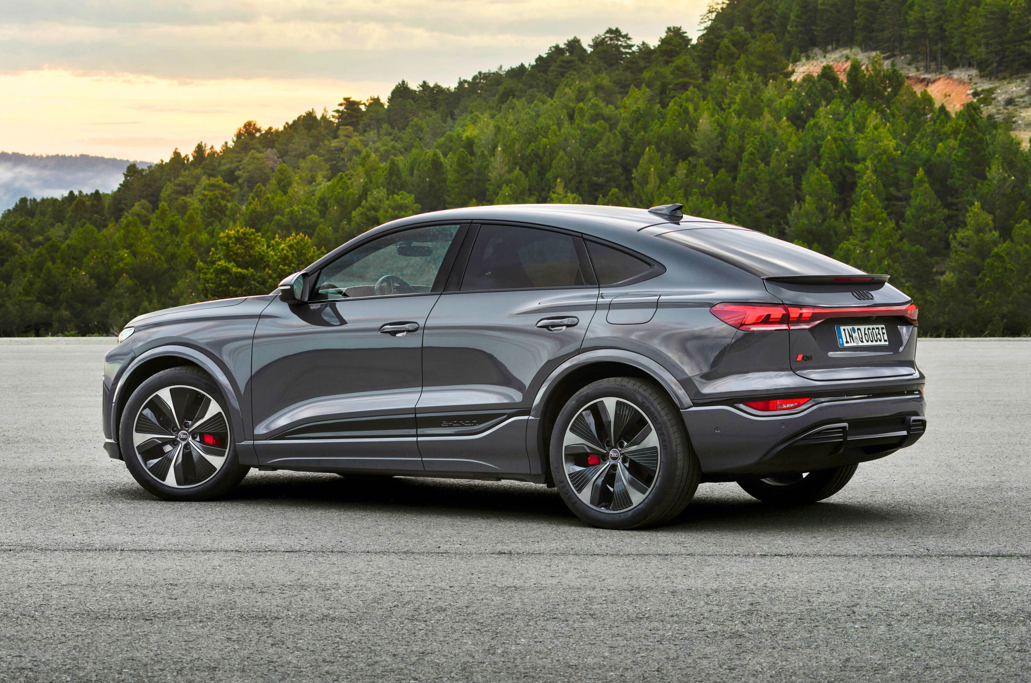 Audi Q6 e-tron Sportback rear quarter